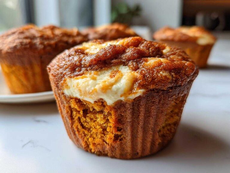 pumpkin cream cheese muffins - Featured
