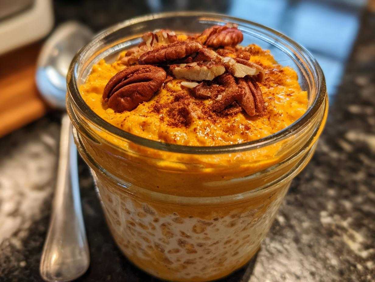 pumpkin overnight oats - Featured