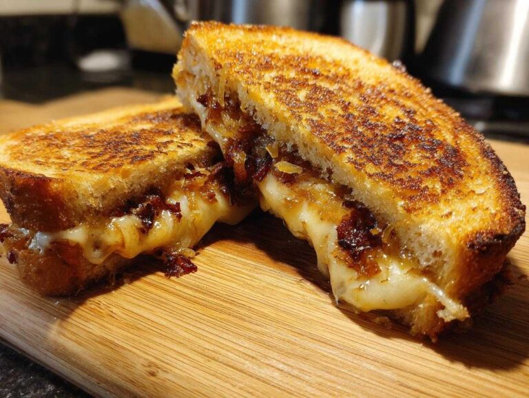 Amazing Caramelized Onion Grilled Cheese