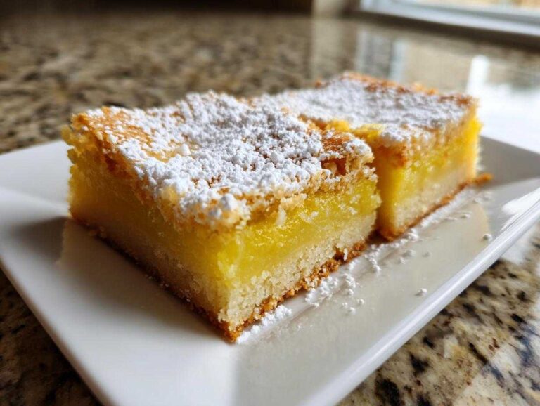 Tangy lemon bars: 10 min prep