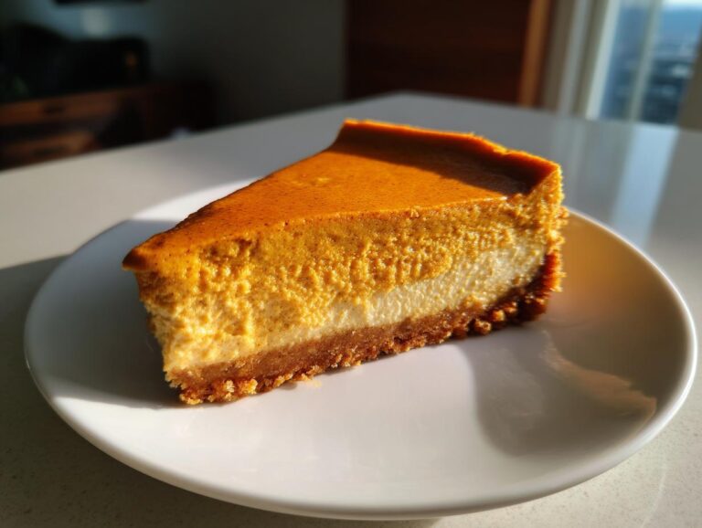 Keto Pumpkin Cheesecake: 6g Net Carbs!