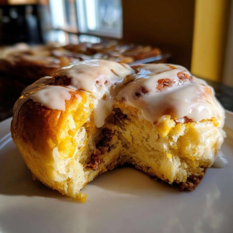 Gooey Pumpkin Cinnamon Roll Bake: 1 Cozy Treat