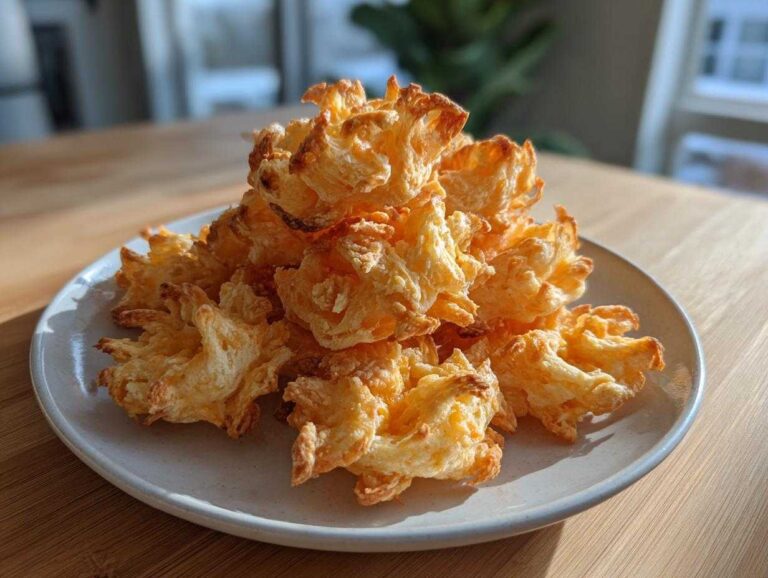 A mound of golden, crispy, baked cheese straws piled high on a light gray plate, ready to eat.
