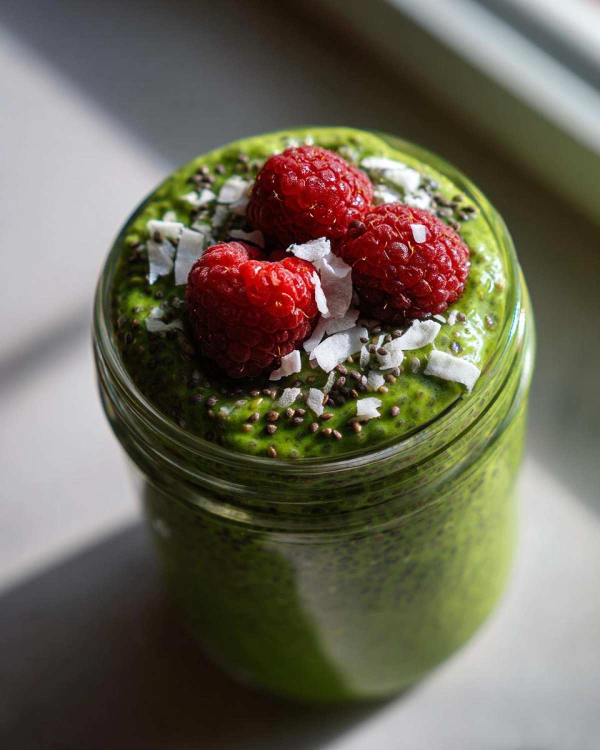 Matcha Raspberry Pudding Amazing Matcha Chia Pudding: 1 Joyous Bowl