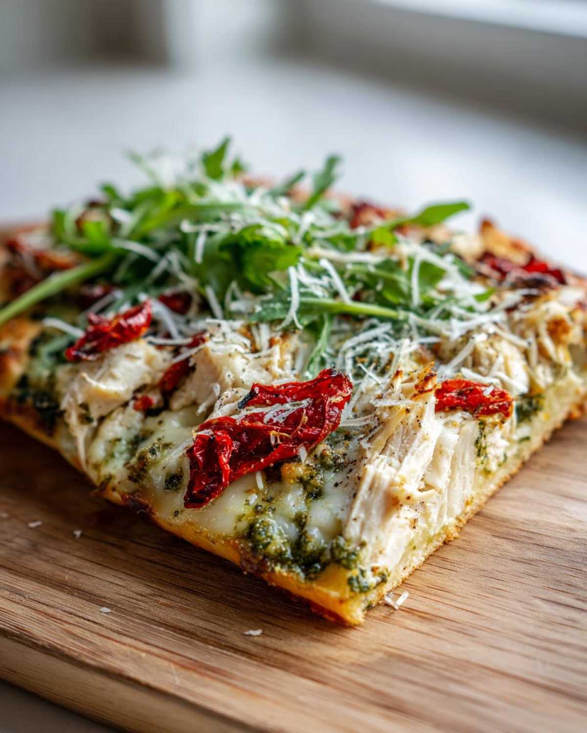 Amazing 22-Minute Pesto Chicken Flatbread Joy